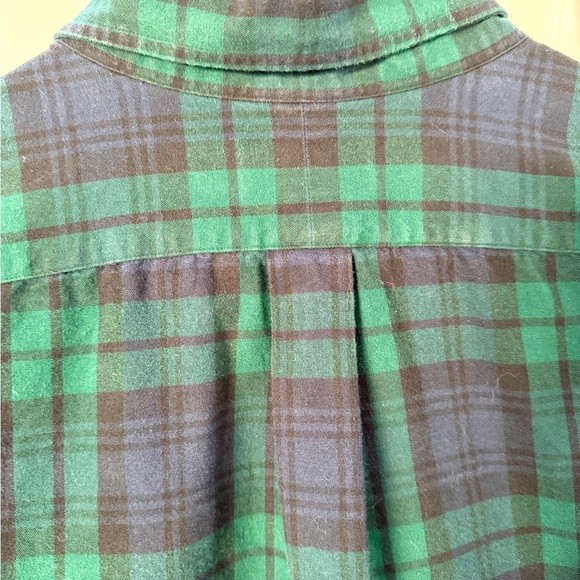 Polo Ralph Lauren Classic Fit Dark Green / Navy Plaid Button-Down Shirt, XXL - Picture 10 of 12